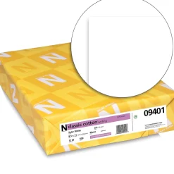 Resume Paper*Neenah Paper Classic COTTON® 8 1/2" x 11" 24 lbs. Writing Wove Paper, Solar White, 500/Ream