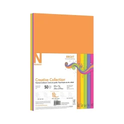 Card Stock*Neenah Paper Creative Collection 65 lb. Cardstock Paper, 8.5" x 11", Assorted Colors, 50 Sheets/Pack (91507)