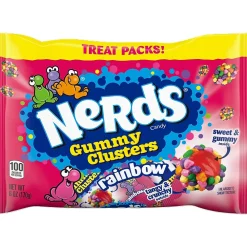 Nerds Rainbow Gummy Clusters Candy, 6 oz. (08476)