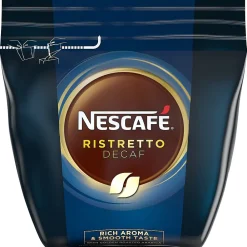 Nescafe Ristretto Decaf, Decaffeinated Soluble Coffee, .5 Lb (4 Bags)