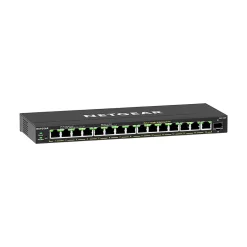 Outlet Netgear 300 Plus 16-Port Gigabit Ethernet Managed Switch, 10/100/1000 Mbps (GS316EPP-100NAS)
