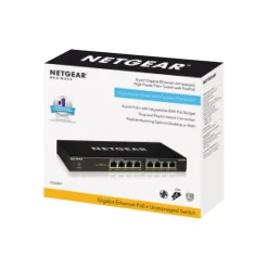 Hot Netgear 300 Series 8-Port Gigabit Ethernet PoE Unmanaged Switch, 10/100/1000 Mbps, Black (GS308PP-100NAS)