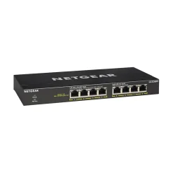 Hot Netgear 300 Series 8-Port Gigabit Ethernet PoE Unmanaged Switch, 10/100/1000 Mbps, Black (GS308PP-100NAS)