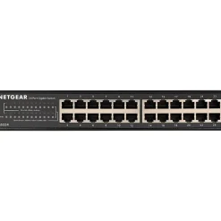 Outlet Netgear 300 Series 24-Port Gigabit Ethernet Unmanaged Switch, 10/100/1000 Mbps, Black (GS324-200NAS)