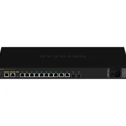 Netgear AV Line 10-Port Gigabit Ethernet Managed Switch, Black (GSM4212P-100NAS)