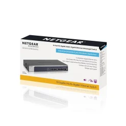 Best Netgear 8-Port Gigabit Ethernet Unmanaged Switch, Blue (XS508M-100NAS)