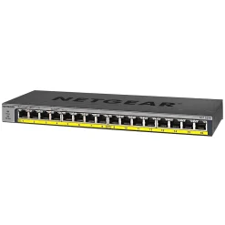 Discount Netgear 16-Port PoE/PoE+ Gigabit Ethernet Unmanaged Switch (GS116LP-100NAS)