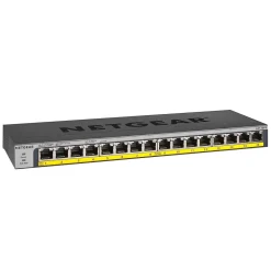 Clearance Netgear 16-Port PoE/PoE+ Gigabit Ethernet Unmanaged Switch (GS116LP-100NAS)
