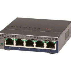 Best Netgear ProSafe 5-Port Gigabit Ethernet Smart Switch, Gray (GS105E-200NAS)