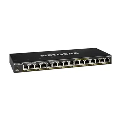 Outlet Netgear 300-Series 16-Port Gigabit Ethernet Unmanaged Switch, Black (GS316P-100NAS)