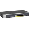 New Netgear Smart 8-Port Gigabit Ethernet Smart Switch, Grey (GS510TPP-100NAS)