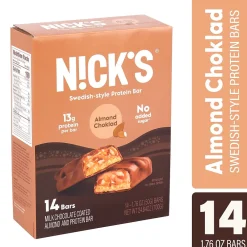 N!CK'S Nick's Protein Bar Almond Choklad, 1.76 oz, 14/Pack (220-02352)