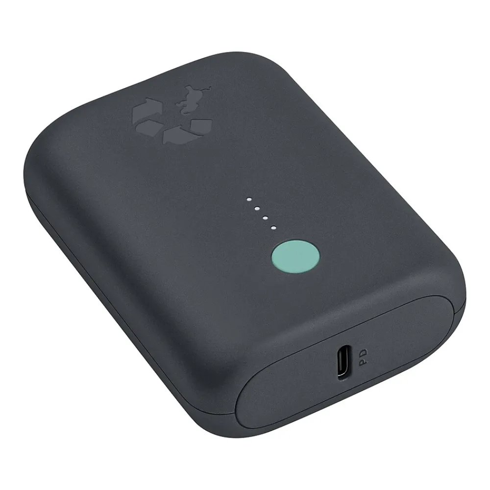 CHAMP USB Type-A/Type-C Power Bank for Most Smartphones, 10000mAh, Charcoal (NB-CPC-10K-PD-GRY)<Nimble Clearance