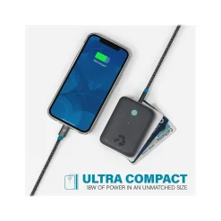 CHAMP USB Type-A/Type-C Power Bank for Most Smartphones, 10000mAh, Charcoal (NB-CPC-10K-PD-GRY)<Nimble Clearance