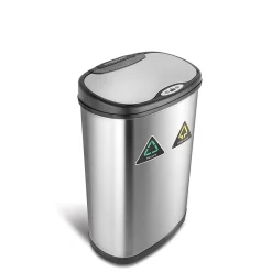 13.2 Gallon Stainless Steel Motion Sensor Recycle Trash Can (DZT-50-13R)<Nine Stars Discount