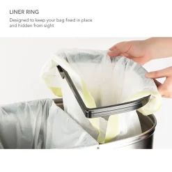 13.2 Gallon Stainless Steel Motion Sensor Recycle Trash Can (DZT-50-13R)<Nine Stars Discount