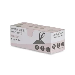 6 Gallon Trash Bag, High Density, White, 30 Bags/Box (NSTB-6-30)<Nine Stars Online