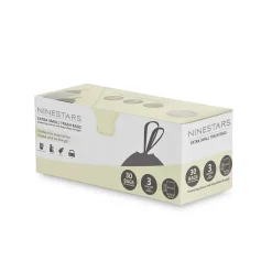 3 Gallon Trash Bag, High Density, 0.5, White, 30 Bags/Box, 30 Rolls (NSTB-3-30)<Nine Stars Hot