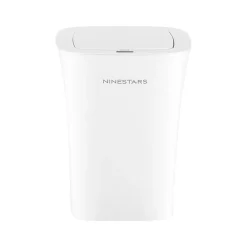 Plastic Sensor Trash Can, 2.6-Gallon, White (DZT-10-11)<Nine Stars Best