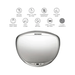 Stainless Steel Sensor Trash Can, 13.2-Gallon, Silver (DZT-50-29SL)<Nine Stars Hot