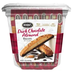Nonni's Nonni’s individually wrapped Dark Chocolate Italian Biscotti Cookies, 21.5 oz., (NSD97651)