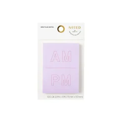 Post-It Notes*Post-it Noted by ® Lilac A.M. and P.M. Notes, 2.9" x 4", 100 Sheets/Pad