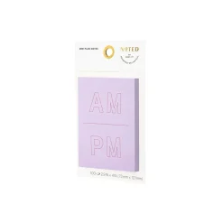 Post-It Notes*Post-it Noted by ® Lilac A.M. and P.M. Notes, 2.9" x 4", 100 Sheets/Pad