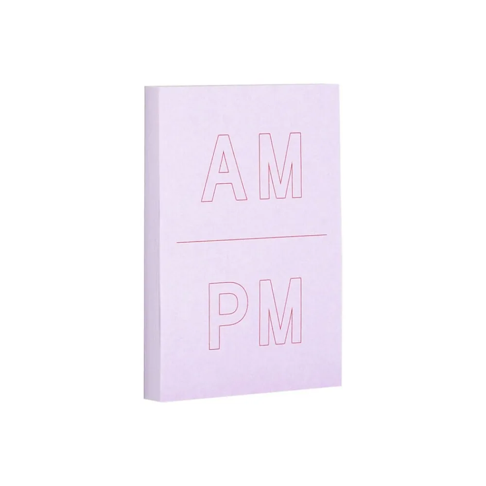 Post-It Notes*Post-it Noted by ® Lilac A.M. and P.M. Notes, 2.9" x 4", 100 Sheets/Pad