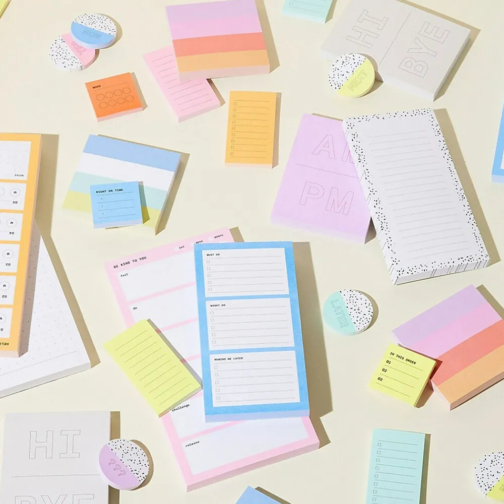 Post-It Notes*Post-it Noted by ® Lilac A.M. and P.M. Notes, 2.9" x 4", 100 Sheets/Pad