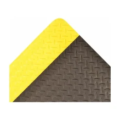 NoTrax Cushion Trax Anti-Fatigue Mat, 60" x 36", Black/Yellow (479S0035YB)