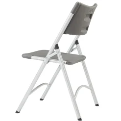 Folding & Stacking*National Public Seating NPS 600 Series Heavy Duty Plastic Folding Chair, Charcoal Slate, 4 Pack (620/4)