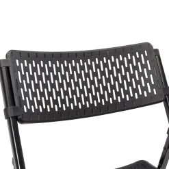 Folding & Stacking*National Public Seating NPS AirFlex Series Premium Polypropylene Folding Chair, Black, 4/Pack (1410)
