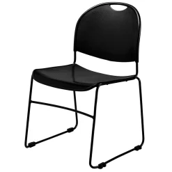 Folding & Stacking*National Public Seating NPS Commercialine 850 Series Ultra Compact Stack Chair, Black (850-CL)
