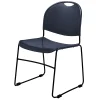 Folding & Stacking*National Public Seating NPS Commercialine 850 Series Ultra Compact Stack Chair, Blue, 4 Pack (855-CL/4)