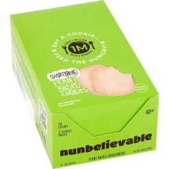 Nunbelievable Plant-based Shortbread Cookie, 1.3 oz, 18/Pack(220-02245)