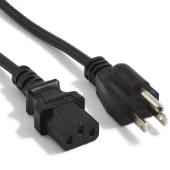 NXT Technologies 6' Desktop/Monitor Power Cord, Black (NX29759)