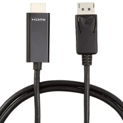 NXT Technologies ™ 6' DisplayPort/HDMI Audio/Video Cable, Male to Male, Black (NX51760)