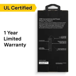 NXT Technologies ™ 8' Extension Cord, 2-Outlet, Black (NX56820)