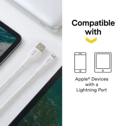 ™ 10 Ft. Braided Lightning to USB Cable, White (NX60463)<NXT Technologies Discount