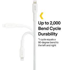 ™ 10 Ft. Braided Lightning to USB Cable, White (NX60463)<NXT Technologies Discount