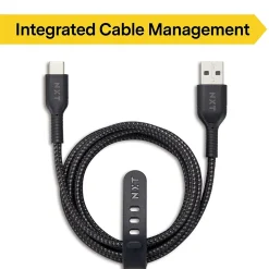 ™ 4 Ft. Braided USB-C to USB-A Cable, Black (NX60473)<NXT Technologies Outlet