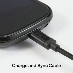 4 Ft. Braided USB-A to Micro-USB Charging Cable for Samsung/Android, Black (NX54334)<NXT Technologies Sale