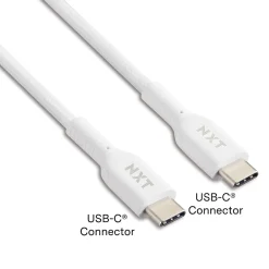 ™ 6 Ft. Braided USB-C Cable, White (NX60470)<NXT Technologies Discount