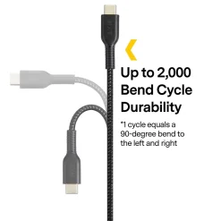 ™ 6 Ft. Braided USB-C to USB-A Cable, Black (NX60471)<NXT Technologies