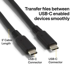NXT Technologies ™ 3' USB C, Black (NX56854)