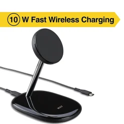 ™ Magnetic Wireless Charging Stand with USB-C Cable for iPhone 12/13, Black (NX60458)<NXT Technologies Discount