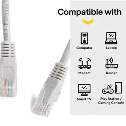 NXT Technologies ™ NX56840 25' CAT-6 Cable, Gray