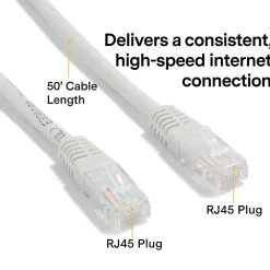 NXT Technologies ™ NX56841 50' CAT-6 Cable, Gray