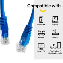 NXT Technologies ™ NX56836 50' CAT-6 Cable, Blue