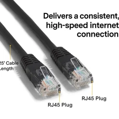 NXT Technologies ™ NX29778 25' CAT-6 Cable, Black